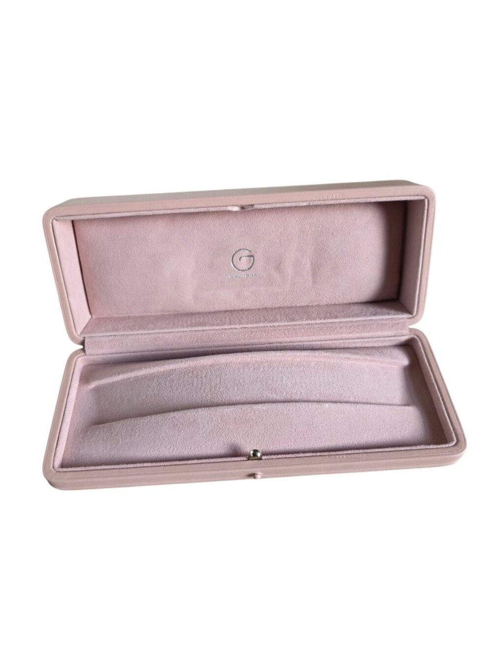Bergdorf Goodman Pink Storage Jewelry Gift Box & Case 9.25" x 3.5" x 2"
